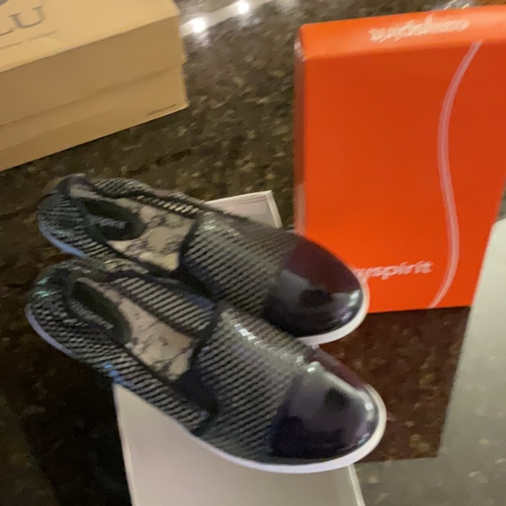 Black Slip-On Sneakers